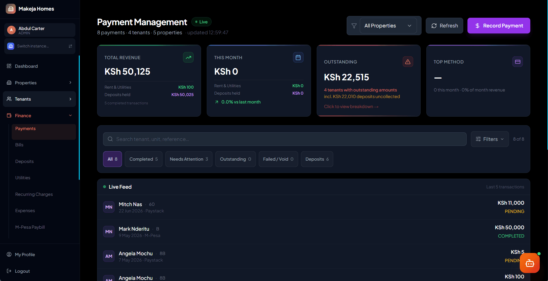 Payments